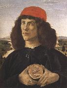 Sandro Botticelli, Portrait of a Youth with a Medal (mk36)